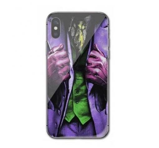 Луксозен стъклен твърд гръб за Samsung Galaxy A50/A30s/A50s - Joker / Suit