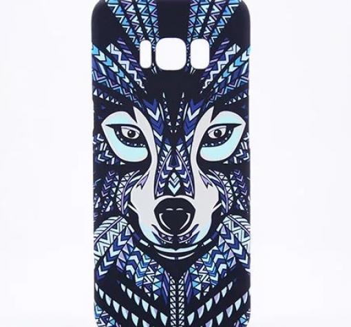 Силиконов калъф / гръб / TPU за Samsung Galaxy S8 Plus G955 - син вълк