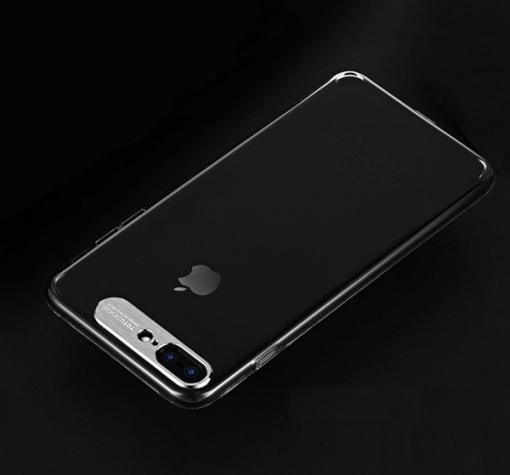 Луксозен гръб TOTU Design Sparkling Series за Apple iPhone 7 / iPhone 8 - прозрачен / сребрист кант