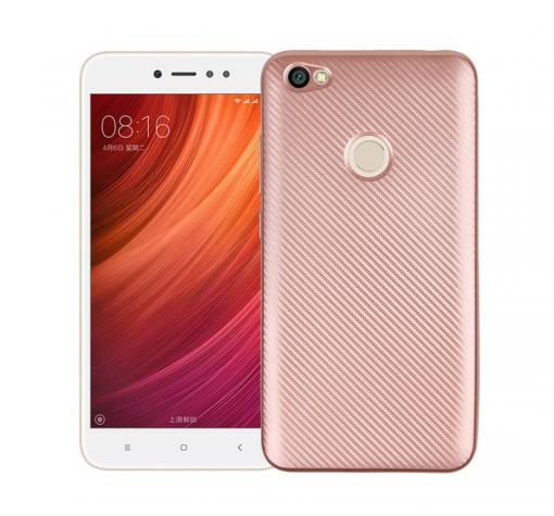 Силиконов калъф / гръб / TPU за Xiaomi RedMi Note 5A - Rose Gold / Carbon