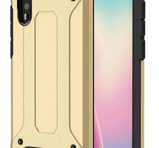 Силиконов гръб TPU Spigen Hybrid с твърда част за Huawei P20 Pro - златист