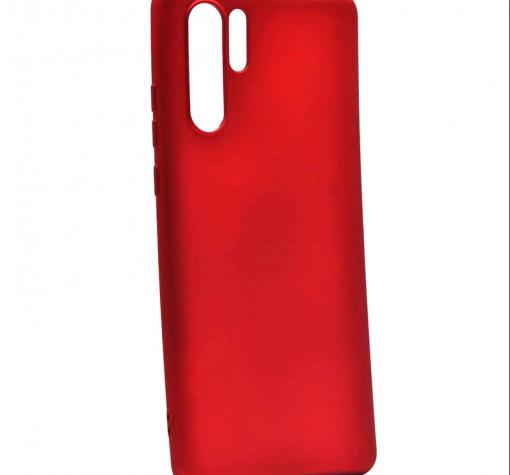 Силиконов калъф / гръб / TPU за Huawei P30 Pro - червен / мат