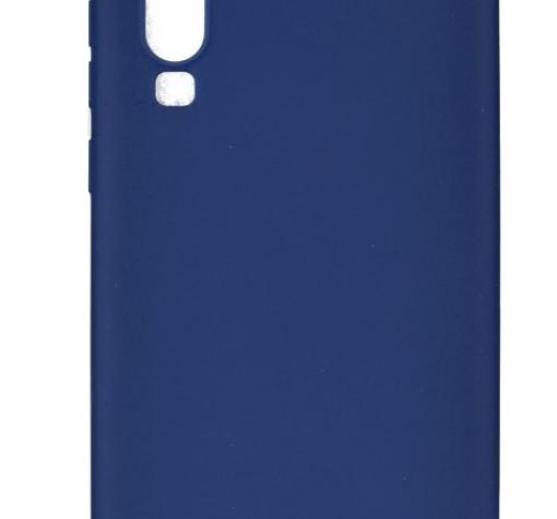Силиконов калъф / гръб / TPU за Huawei P30 - тъмно син / мат