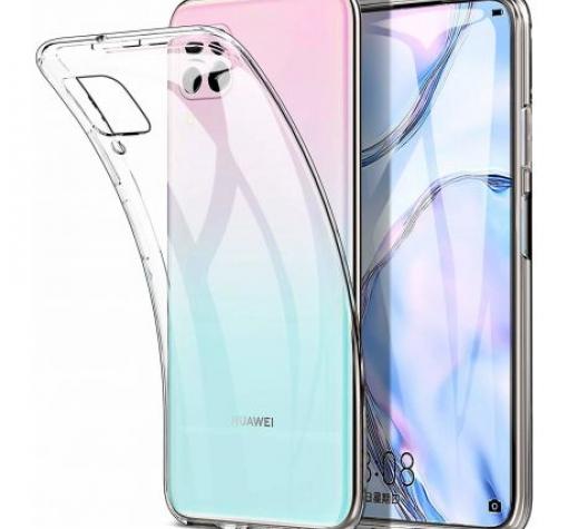 Луксозен силиконов калъф / гръб / TPU 2.0mm за Huawei P40 lite - прозрачен