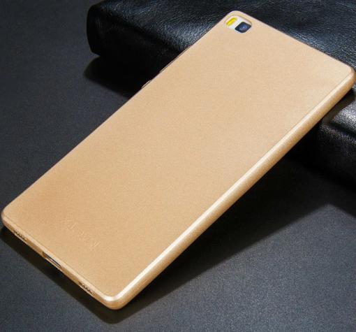 Оригинален силиконов калъф / гръб / TPU X-level Guardian Series за Huawei P8 Lite - златист — снимка 2