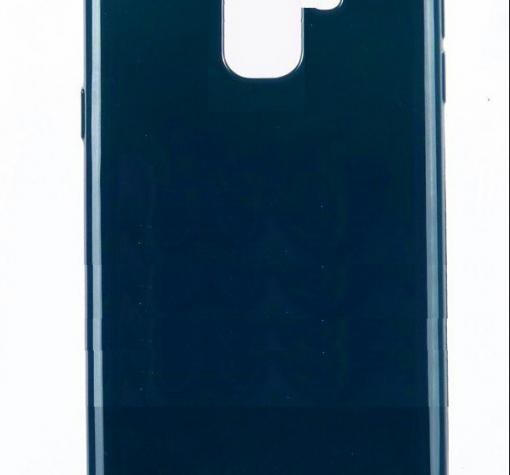Луксозен силиконов калъф / гръб / TPU Roar LA-LA Glaze Series за Samsung Galaxy A8 2018 A530F - тъмно син / брокат