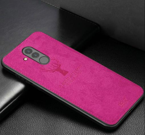 Луксозен гръб Deer за Huawei Mate 20 Lite - цикламен