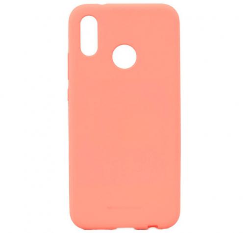Луксозен силиконов калъф / гръб / TPU Mercury GOOSPERY Soft Jelly Case за Huawei Y7 2019 - корал