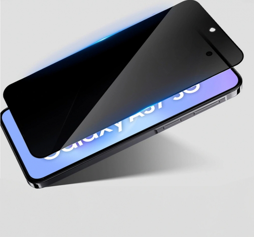 Privacy 5D full cover Tempered glass Full Glue screen protector Honor 600 / 600 Pro / Извит стъклен скрийн протектор Privacy с лепило от вътрешната страна за Honor 600 / 600 Pro - черен / прозрачен — снимка 3