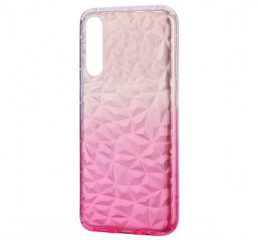 Луксозен силиконов калъф / гръб / TPU за Huawei P30 Pro - призма / прозрачно и розов / преливащ