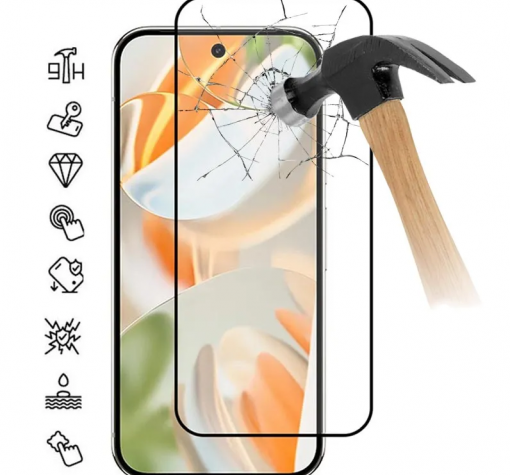 5D full cover Tempered glass Full Glue screen protector Motorola Moto G87 / Извит стъклен скрийн протектор с лепило от вътрешната страна за Motorola Moto G87 - черен кант