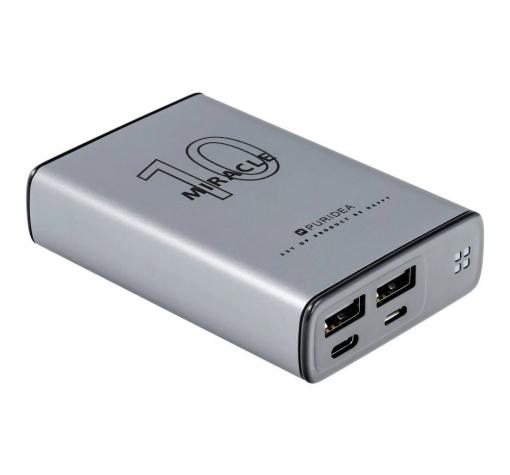 Универсална външна батерия Power Bank PURIDEA S15 10 000 mAh / Universal Power Bank Power Bank PURIDEA S15 10 000 mAh - сребрист — снимка 2