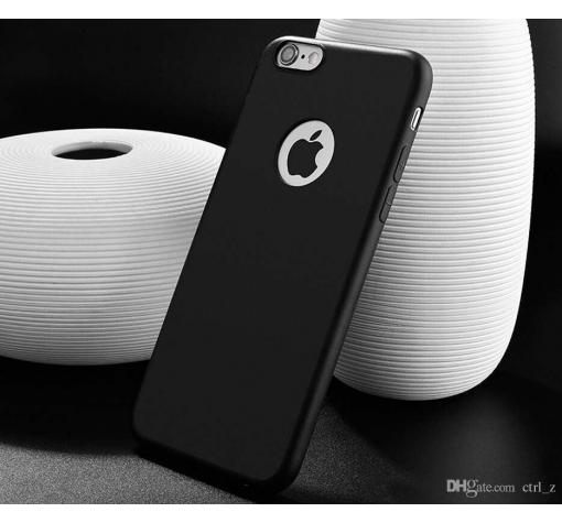 Ултра тънък силиконов калъф / гръб / TPU Ultra Thin Candy Case за Apple iPhone 7 - черен — снимка 2