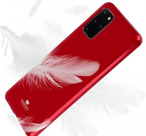 Луксозен силиконов калъф / гръб / TPU Mercury GOOSPERY Jelly Case за Samsung Galaxy S20 - тъмно червен — снимка 2