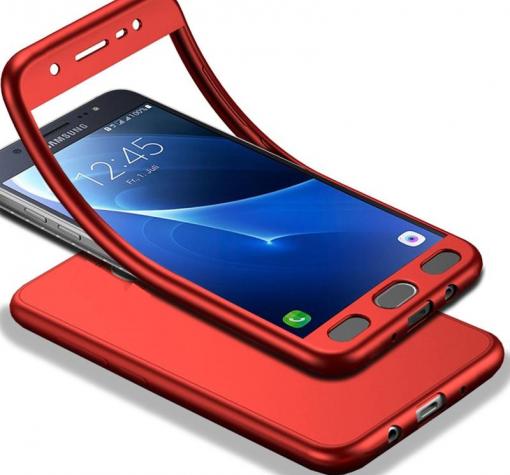 Луксозен силиконов калъф / гръб / TPU 360° за Xiaomi Redmi 5A - червен / лице и гръб