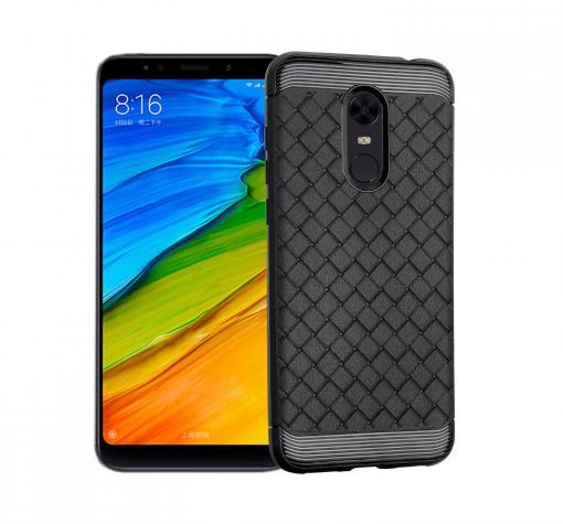 Луксозен силиконов калъф / гръб / TPU i-Zore за Xiaomi RedMi 5 - черен / плетеница