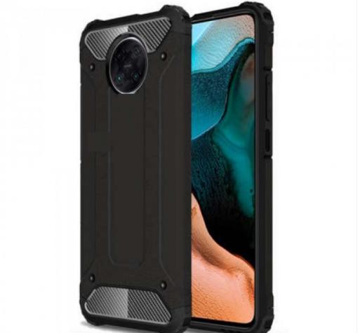Силиконов гръб TPU Spigen Hybrid с твърда част за Xiaomi Redmi 9T - черен