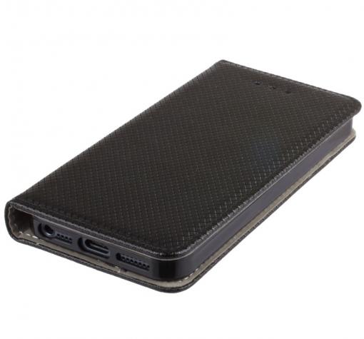 Кожен калъф Magnet Case със стойка за Xiaomi RedMi 4A - черен — снимка 3