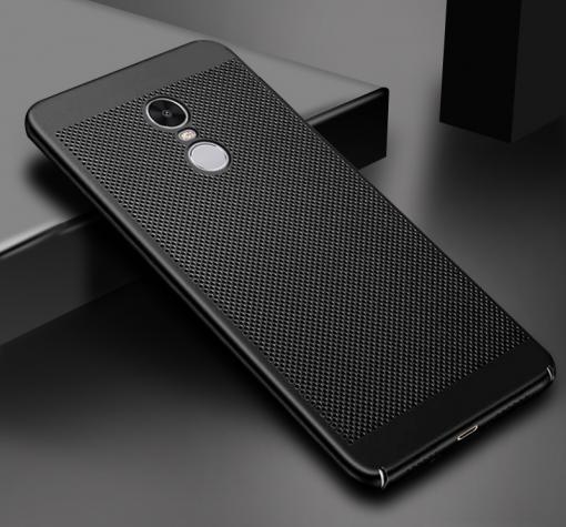 Луксозен твърд гръб за Xiaomi RedMi 5 - черен / Grid