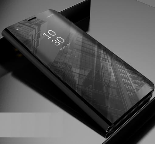 Луксозен калъф Clear View Cover с твърд гръб за Xiaomi Redmi 5 Plus - черен — снимка 2