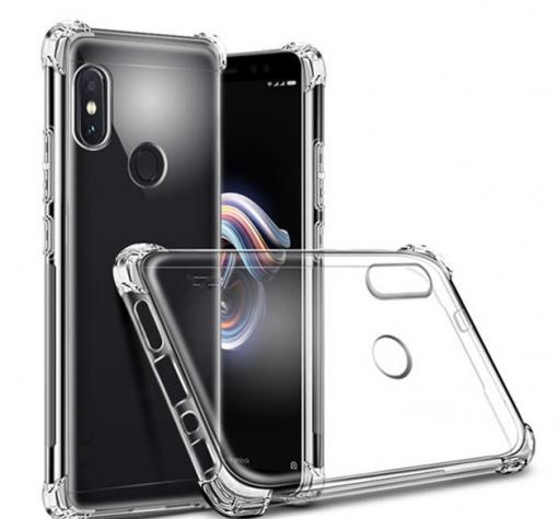 Удароустойчив силиконов калъф за Huawei P Smart Plus - прозрачен