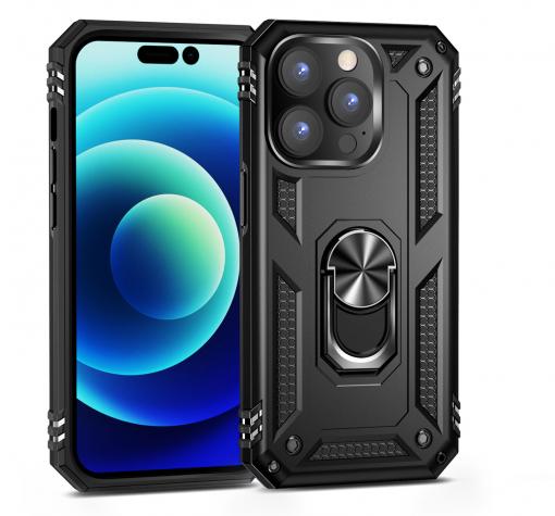 Силиконов гръб Spigen кейс със стойка и магнитно захващане за Apple iPhone 14 Pro 6.1'' – черен — снимка 2