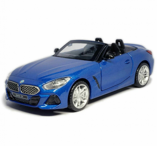Метална кола с отварящи се врати и капаци светлини и звуци MSZ BMW Z4 M40i Convertible 1:30 — снимка 2