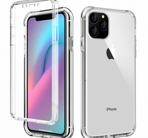 Силиконов калъф / гръб / TPU 360° за Apple iPhone 11 6.1'' - прозрачен / 2 части / лице и гръб — снимка 2
