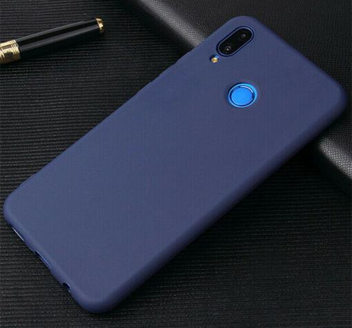 Силиконов калъф / гръб / TPU за Samsung Galaxy A30 - тъмно син / мат