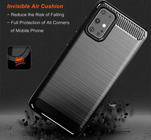 Силиконов калъф / гръб / TPU за Samsung Galaxy S20 - черен / carbon — снимка 3