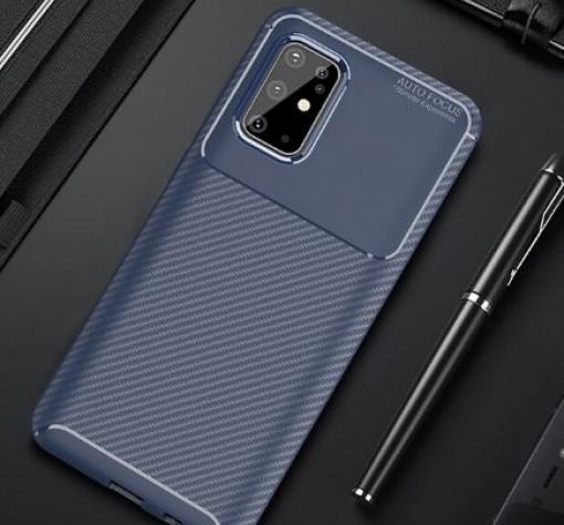 Луксозен силиконов калъф / гръб / TPU Auto Focus за Samsung Galaxy S20 - тъмно син / Carbon