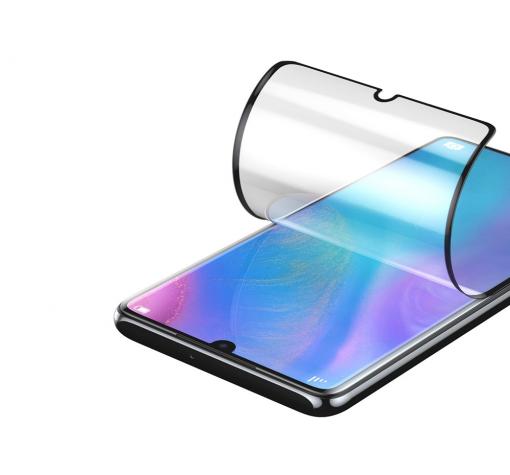 Удароустойчив протектор Full Cover / Nano Flexible Screen Protector с лепило по цялата повърхност за дисплей на Samsung Galaxy Note 10 Lite / A81 – черен