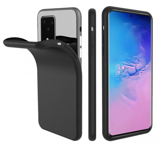 Луксозен силиконов калъф / гръб / Nano TPU за Samsung Galaxy S20 Plus - черен