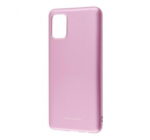 Силиконов калъф / гръб / TPU MOLAN CANO Jelly Case за Samsung Galaxy S20 - светло розов / гланц / брокат