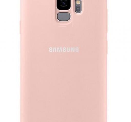 Оригинален гръб Silicone Cover за Samsung Galaxy S9 G960 - розов