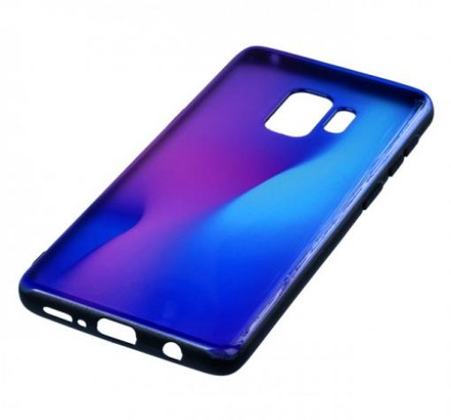 Силиконов калъф / гръб / TPU за Samsung Galaxy S9 G960 - преливащ / синьо и розово — снимка 2