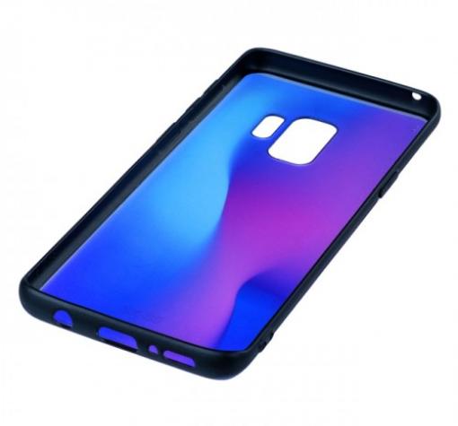 Силиконов калъф / гръб / TPU за Samsung Galaxy S9 G960 - преливащ / синьо и розово — снимка 3