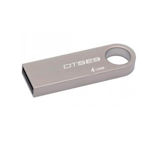 USB Flash памет Kingston USB 2.0 Data Traveler SE9 4GB - сребриста — снимка 2