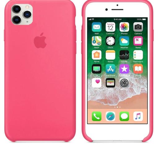 Оригинален гръб Silicone Cover за Apple iPhone 11 Pro 5.8" - цикламен