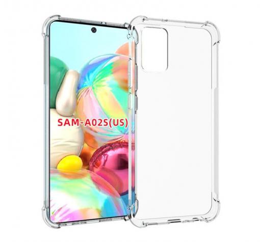 Удароустойчив силиконов калъф / гръб / TPU за Samsung Galaxy A02s - прозрачен