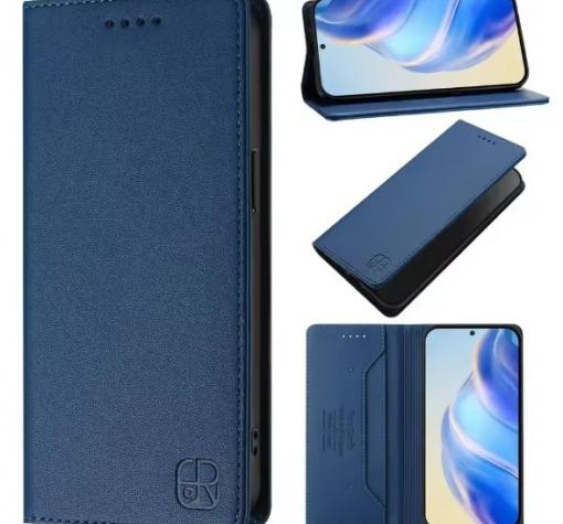 Кожен калъф Flip тефтер Magnetic Book Pro със стойка за Samsung Galaxy A16 - тъмносин