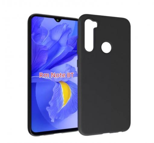 Силиконов калъф / гръб / TPU за  Xiaomi Redmi Note 8T - черен / мат