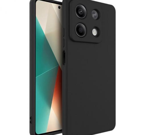 Силиконов калъф / гръб / TPU кейс за Xiaomi Redmi Note 13 Pro 5G - черен кейс със защита за камерата
