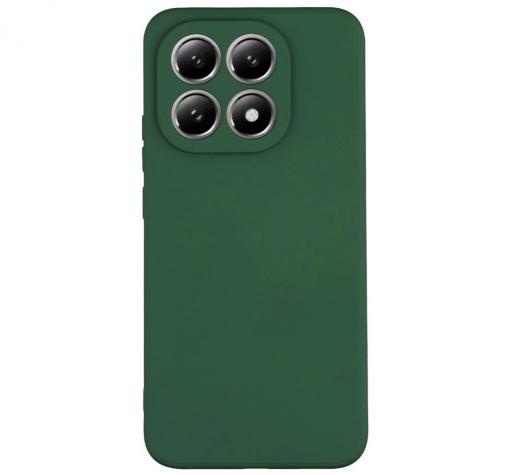 Силиконов калъф / гръб / TPU кейс за Xiaomi 15T - тъмнозелен със защита на камерата