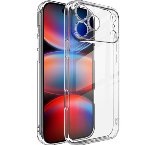 Силиконов калъф / кейс / за iPhone 17 Pro Max - прозрачен гръб със защита за камерата