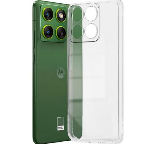 Силиконов калъф / кейс / за Motorola Moto Edge 70 - прозрачен гръб със защита за камерата