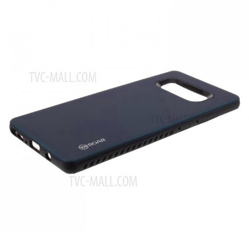 Луксозен силиконов калъф / гръб / TPU Roar Mil Grade Hybrid Case за Samsung Galaxy Note 8 N950 - тъмно син — снимка 2