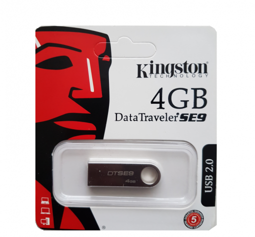 USB Flash памет Kingston USB 2.0 Data Traveler SE9 4GB - сребриста