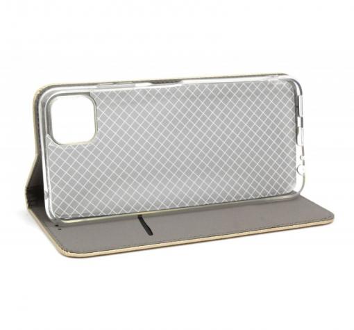 Кожен калъф Magnet Case със стойка за Motorola Moto E20 – черен — снимка 3