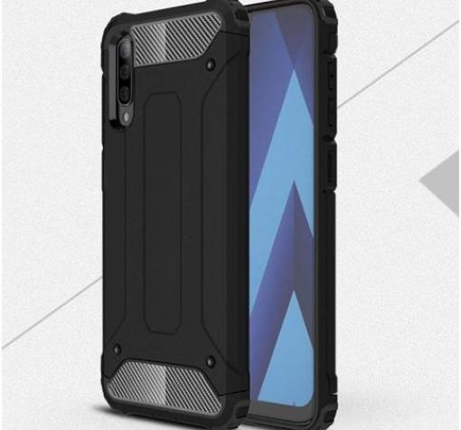 Силиконов гръб TPU Spigen Hybrid с твърда част за Xiaomi Redmi Note 8 - черен